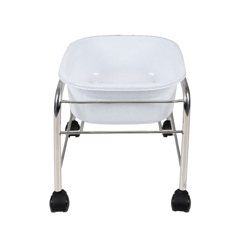 Voetenbad Pedicure Compact op Wielen Chroom - afbeelding 2