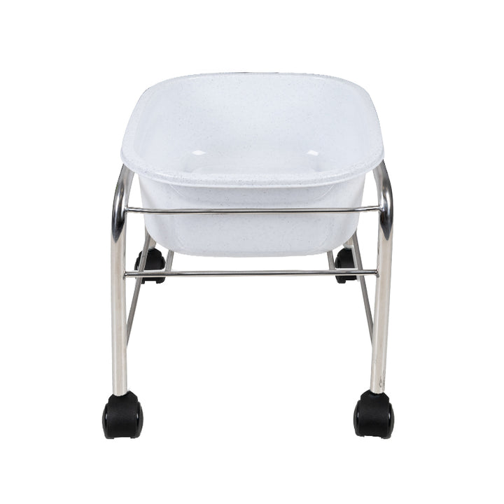 Voetenbad Pedicure Compact op Wielen Chroom - afbeelding 2