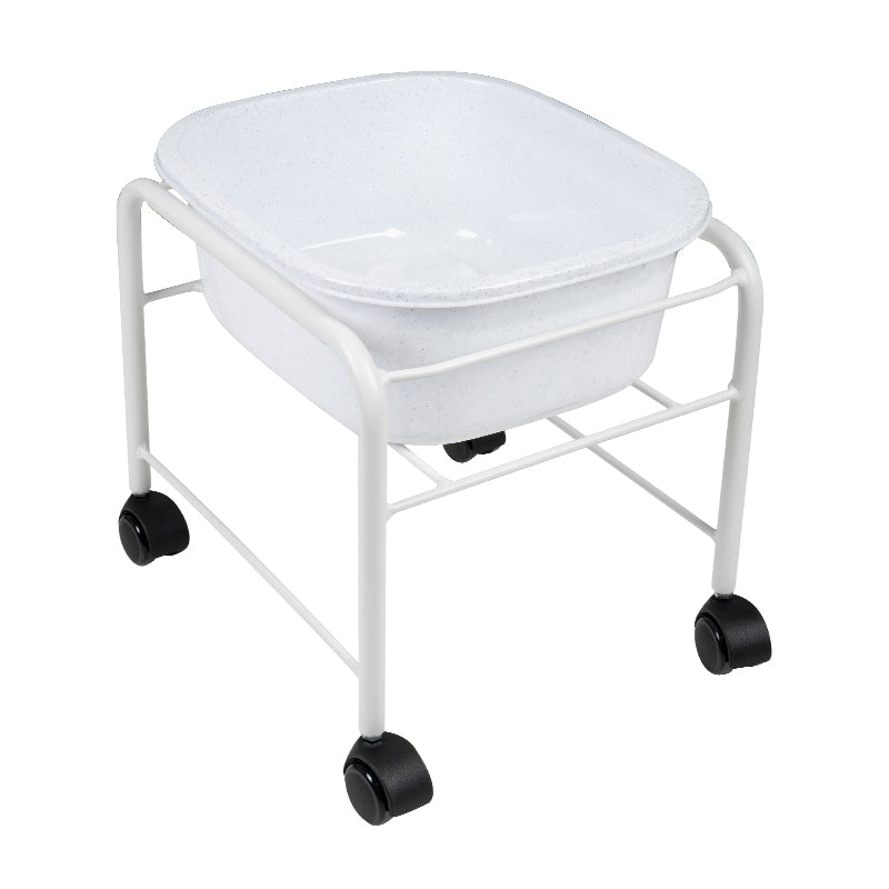 Voetenbad Pedicure Compact op Wielen Wit