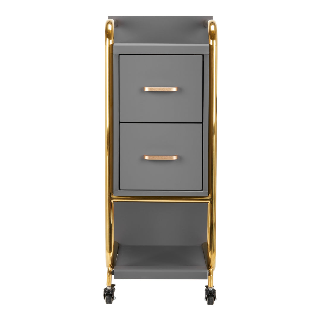 Werkwagen Kapper Gabbiano Solo Grijs-Goud - afbeelding 3
