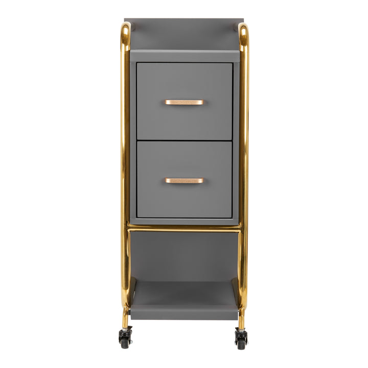 Werkwagen Kapper Gabbiano Solo Grijs-Goud - afbeelding 3