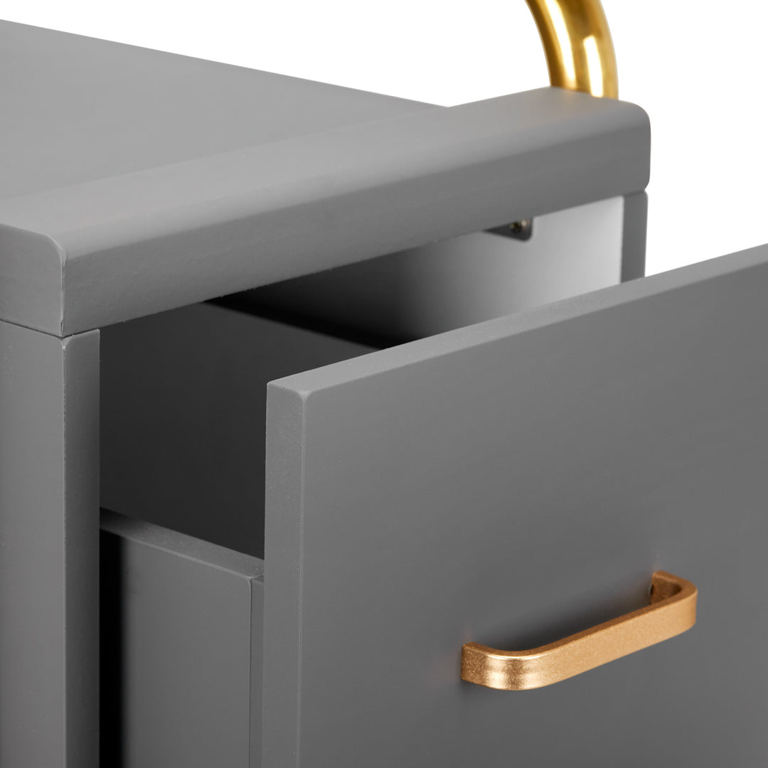 Werkwagen Kapper Gabbiano Solo Grijs-Goud - afbeelding 6