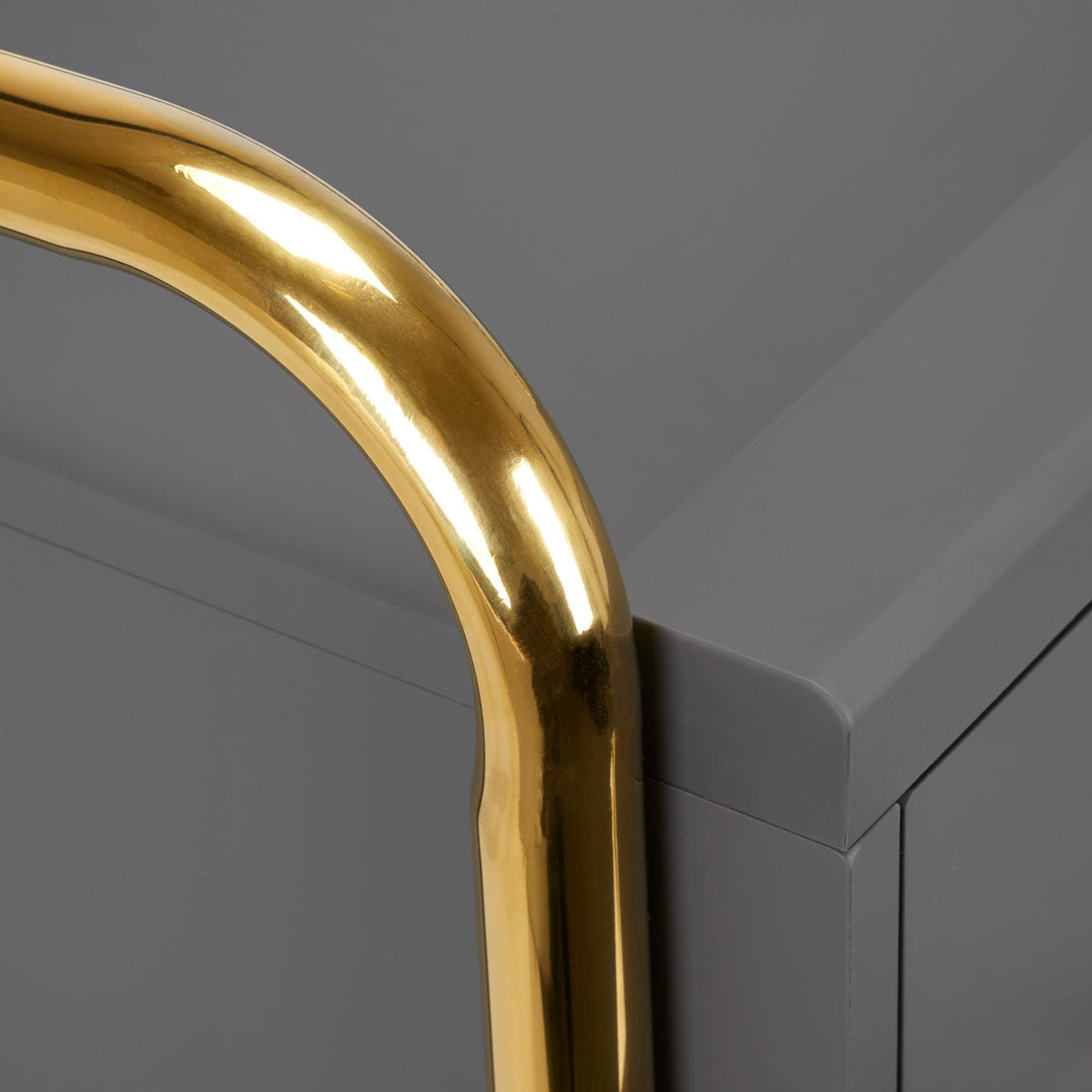Werkwagen Kapper Gabbiano Solo Grijs-Goud - afbeelding 7