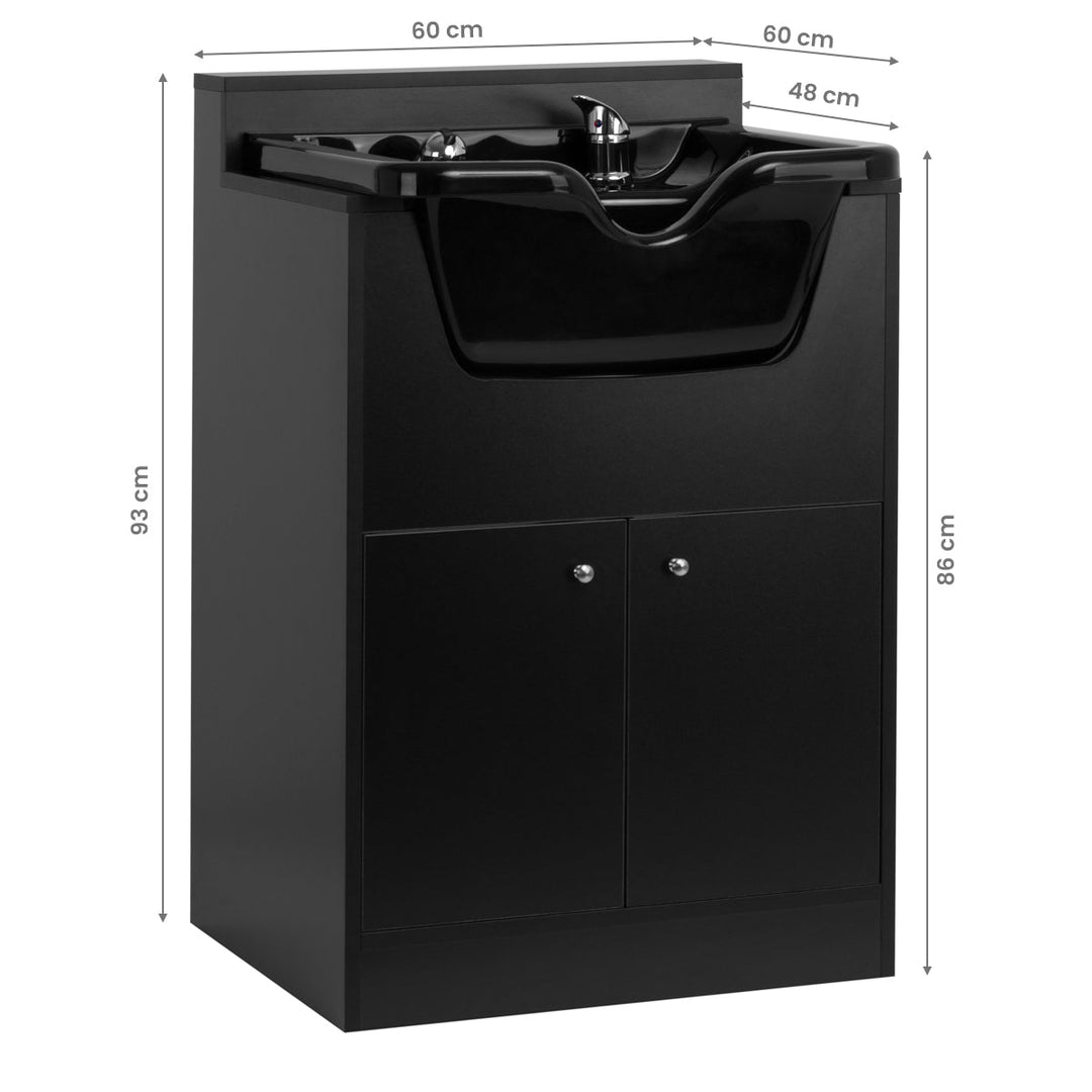 Wasunit Zuil Gabbiano BB06 Zwart - afbeelding 6