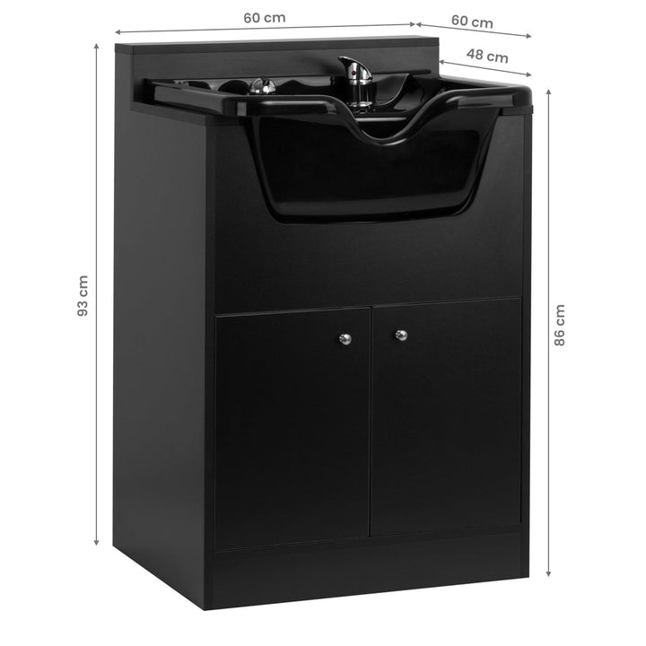 Wasunit Zuil Gabbiano BB06 Zwart - afbeelding 6