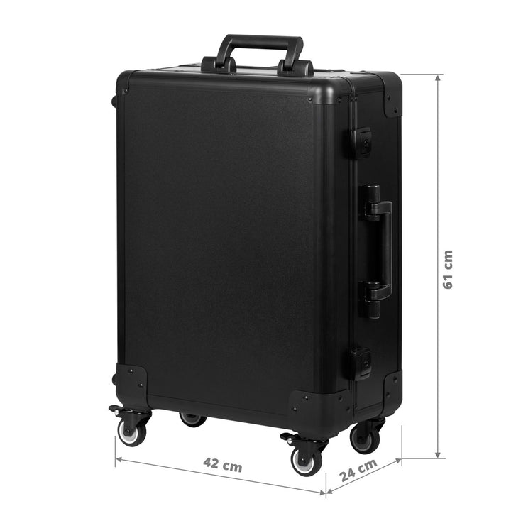 Make-up Koffer Mobiel Station T-27 met Verlichte Spiegel Zwart - afbeelding 8
