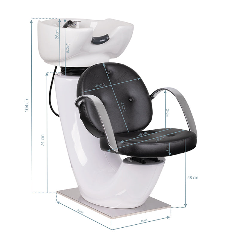 Wasunit Gabbiano Asti Zwart - afbeelding 8