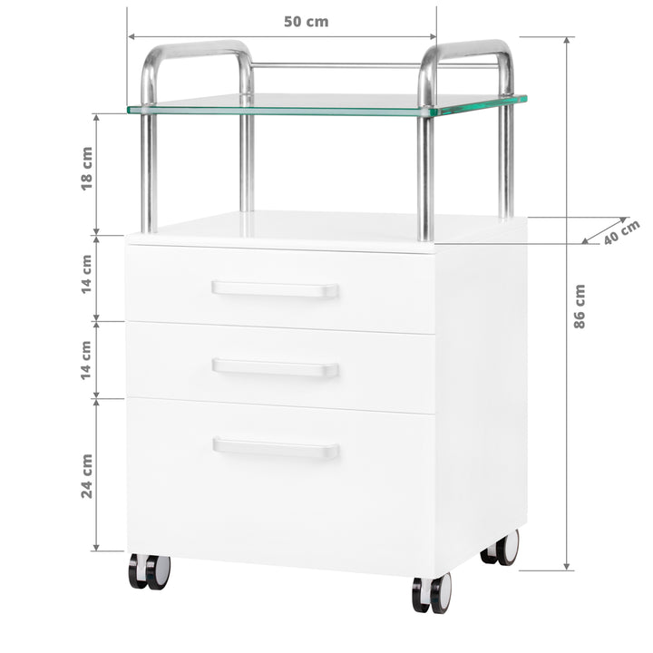 Roltafel 6053 Wit - afbeelding 5