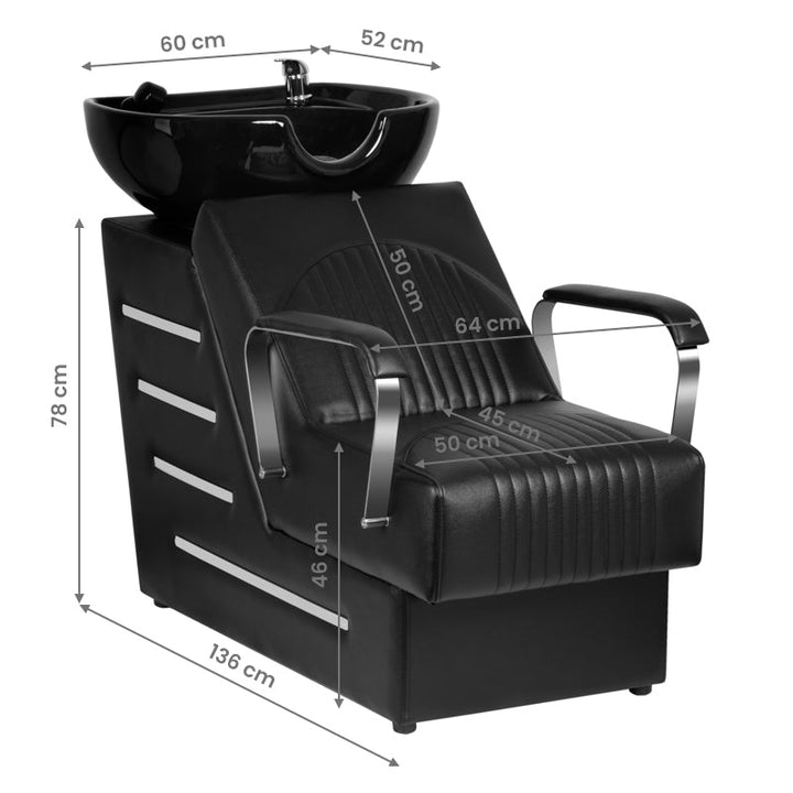 Wasunit Gabbiano Orlean Zwart - afbeelding 9