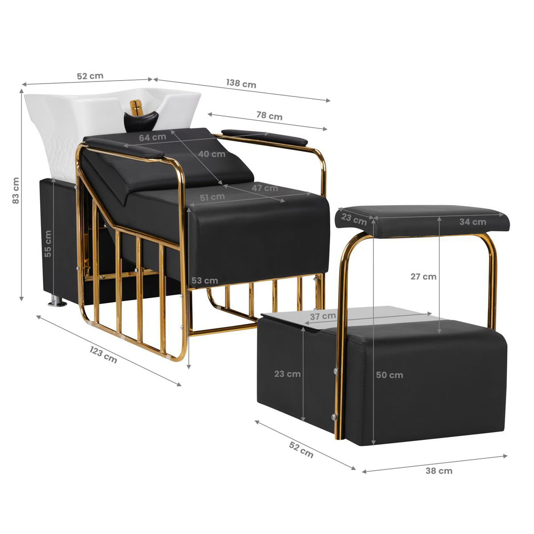 Wasunit Gabbiano Mayka Goud-Zwart - afbeelding 17