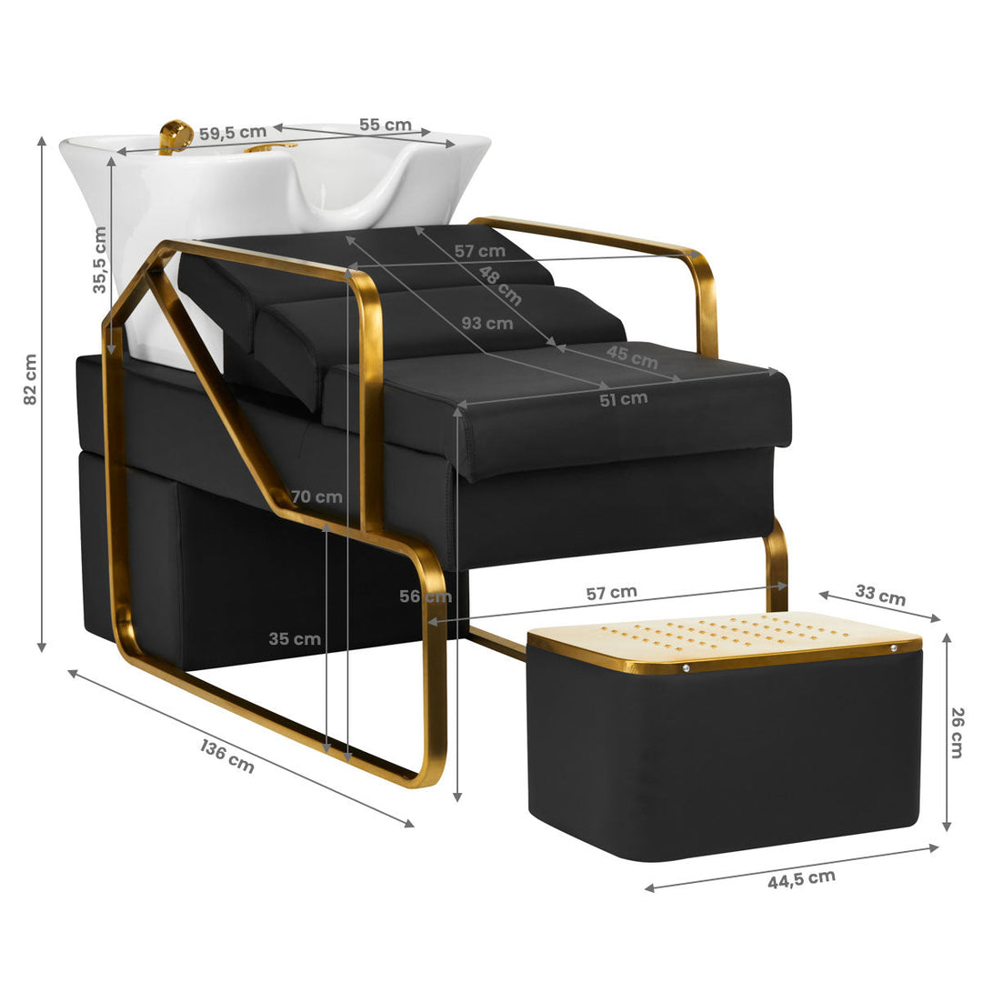 Wasunit Gabbiano Diana Goud-Zwart - afbeelding 4