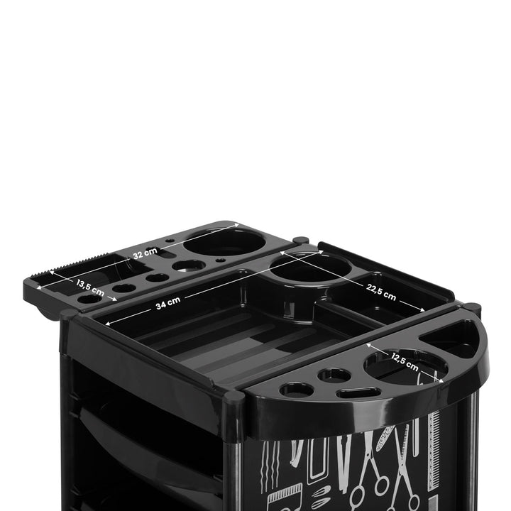 Werkwagen Kapper Gabbiano X11-9 Graph Zwart - afbeelding 6