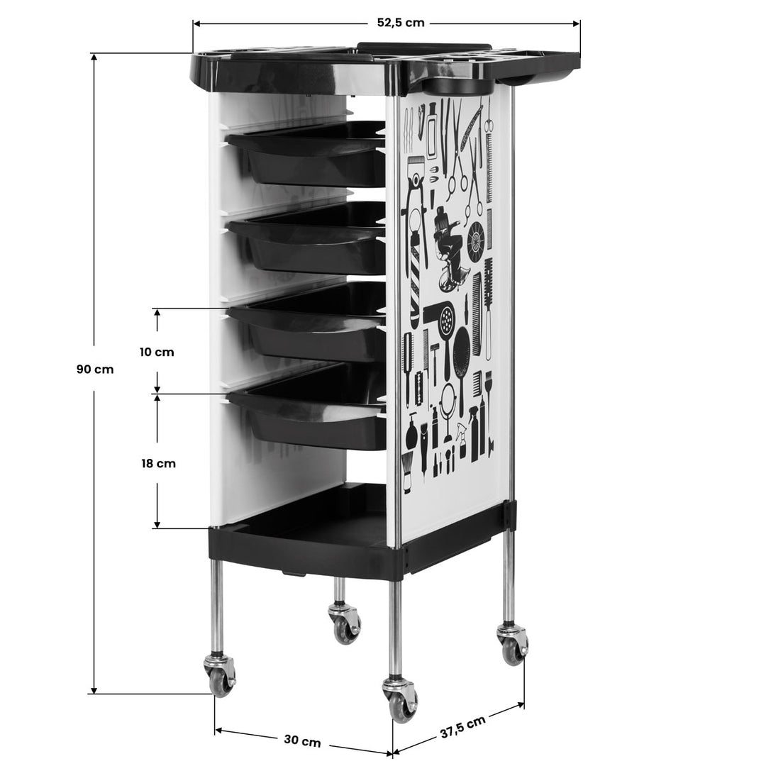 Werkwagen Gabbiano X11-9 Graph Wit - afbeelding 7