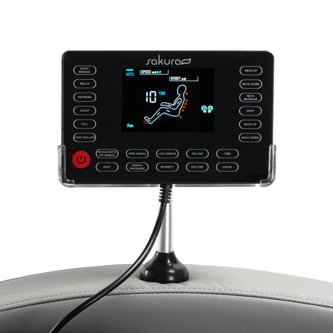 Massagestoel Elektrisch Sakura Standard 801 Grijs - afbeelding 15
