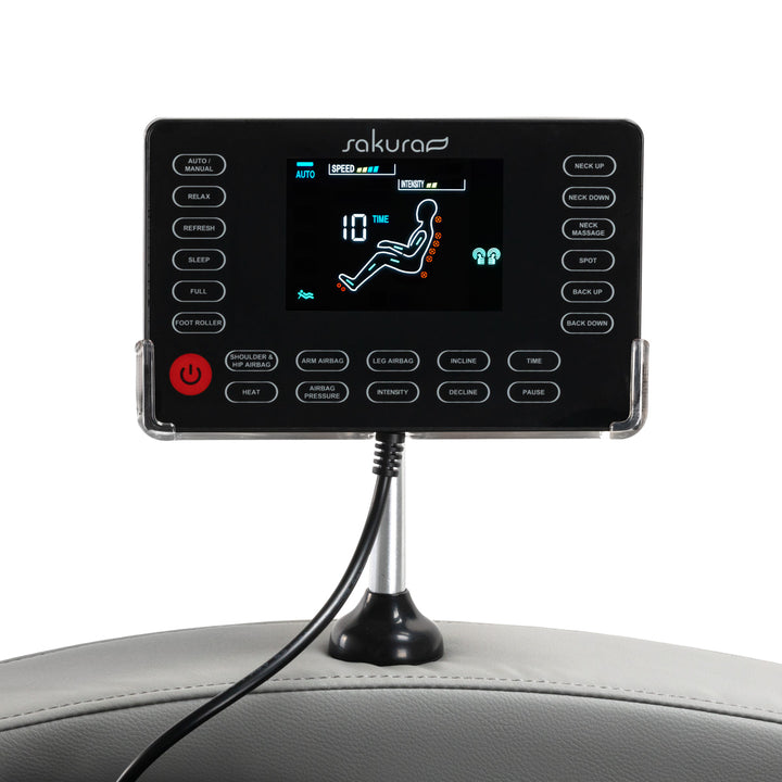 Massagestoel Elektrisch Sakura Standard 801 Grijs - afbeelding 15