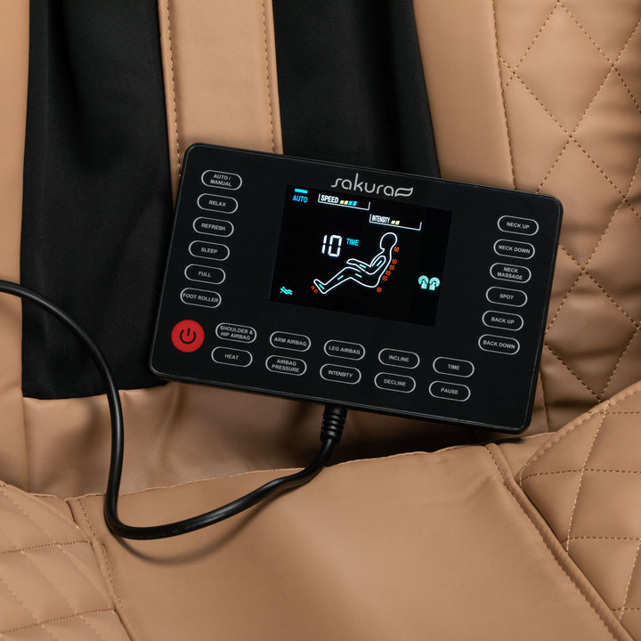 Massagestoel Elektrisch Sakura Standard 801 Bruin - afbeelding 10