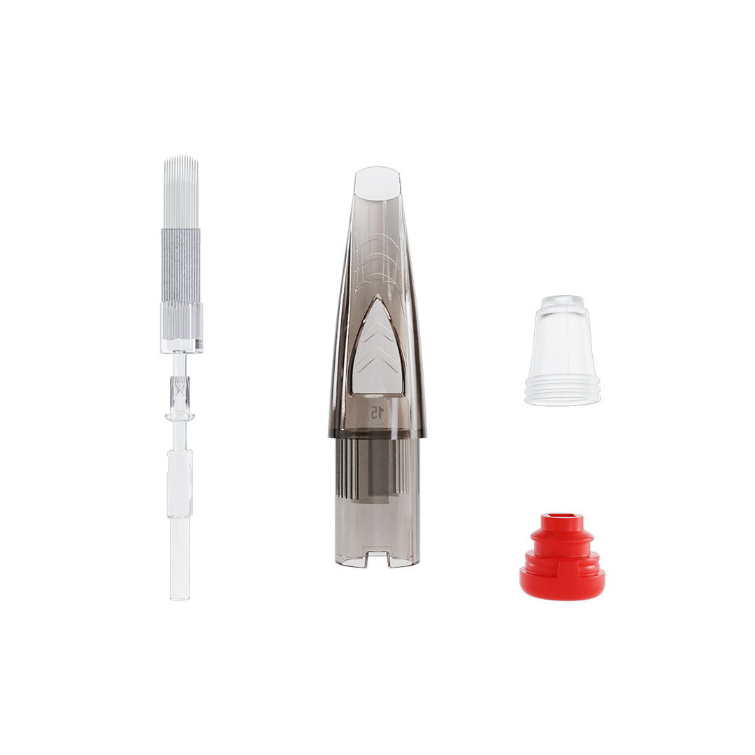 Tattoo Naalden Cartridge Soft Edge Magnum 19 SEM 0.35 mm El Cartel V2 10 st - afbeelding 4