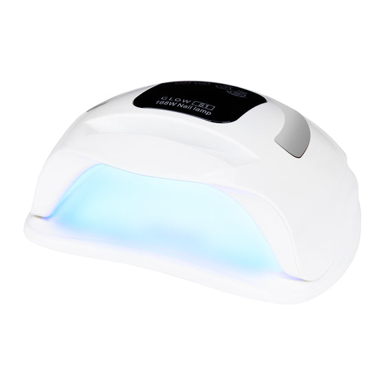 UV-lamppu kynsille Glow S1 168 W - valkoinen ja hopea