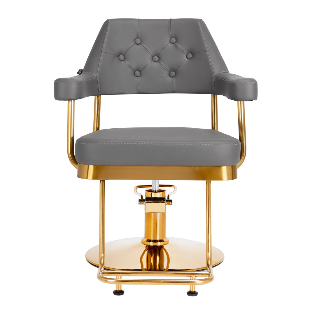 Kappersstoel Gabbiano Granada Goud-Grijs - afbeelding 2