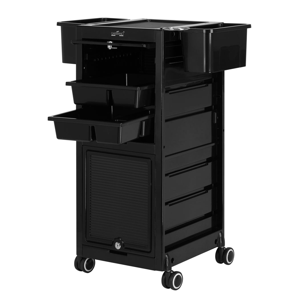 Werkwagen Kapper met Slot Gabbiano C12 Zwart - afbeelding 2