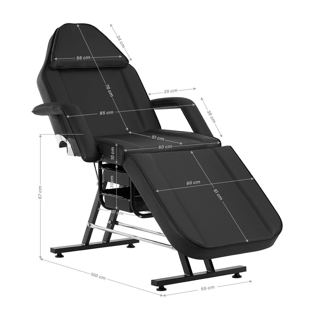 Behandelstoel Sillon met Trays Zwart - afbeelding 18