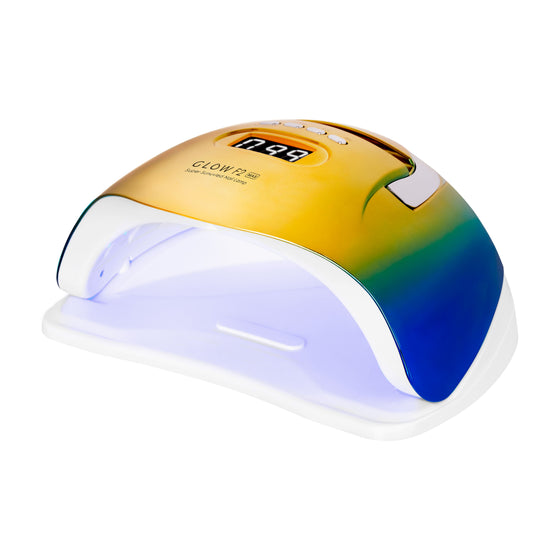 UV-lamppu kynsille Glow F2 220 W - kulta-sininen