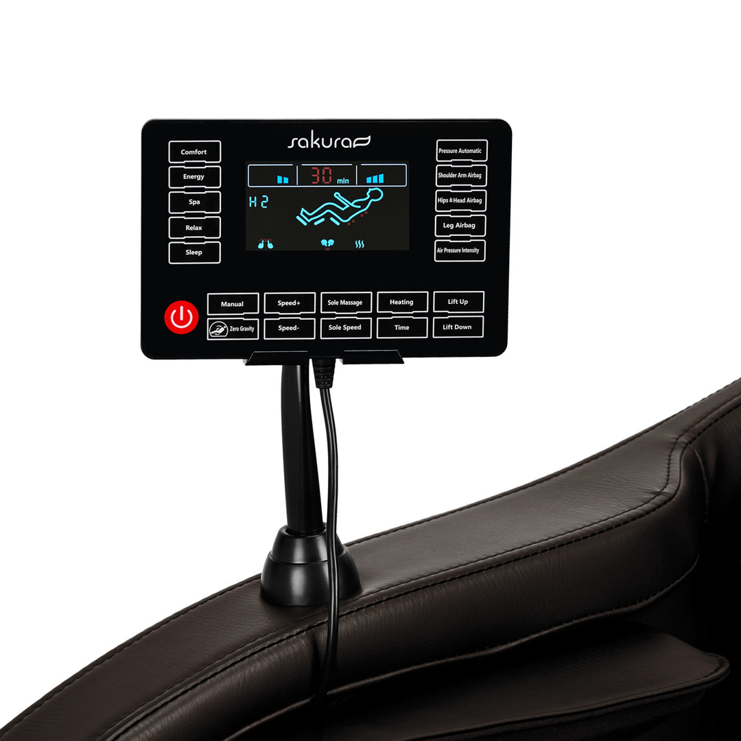 Massagestoel Elektrisch Sakura Classic 305 Bruin - afbeelding 16