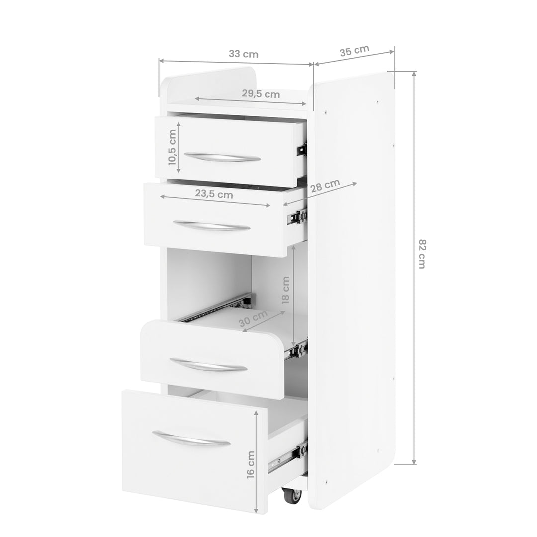 Roltafel 969 Wit - afbeelding 7