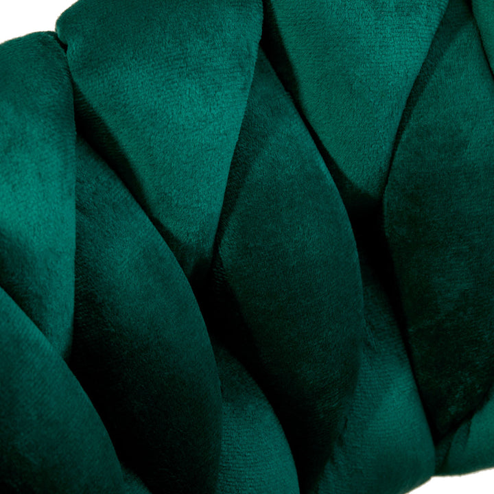 Barkruk met Rugleuning Fluweel Verstelbaar Draaibaar 4Rico QS-B313a Groen - afbeelding 6