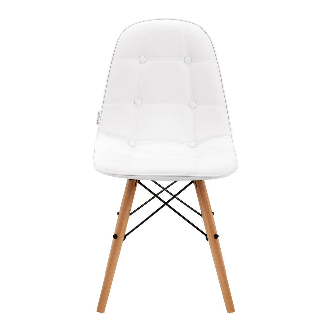 Salonstoel Hout 4Rico QS-185 Wit - afbeelding 3