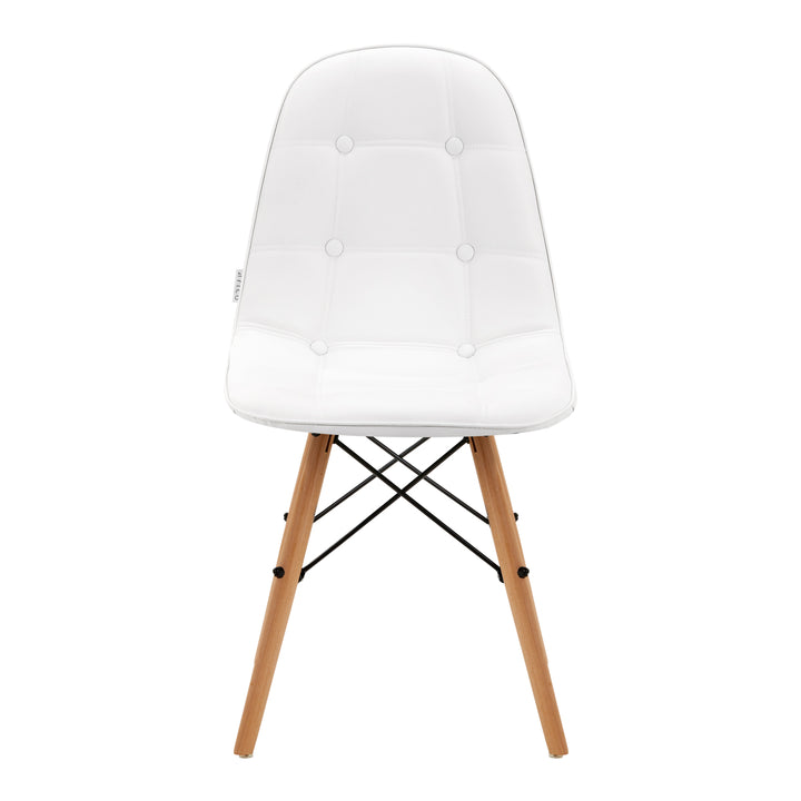Salonstoel Hout 4Rico QS-185 Wit - afbeelding 3