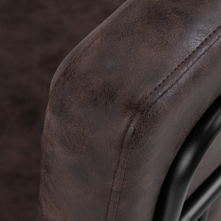 Kappersstoel Gabbiano Katania Loft Oud Leder Donker Brons - afbeelding 7
