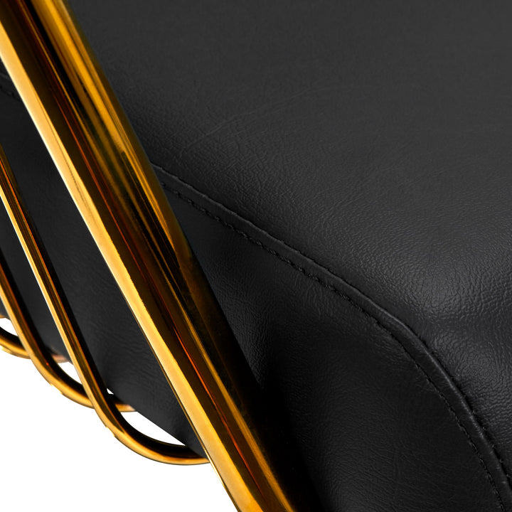 Kappersstoel Hair System Lille Goud-Zwart - afbeelding 5