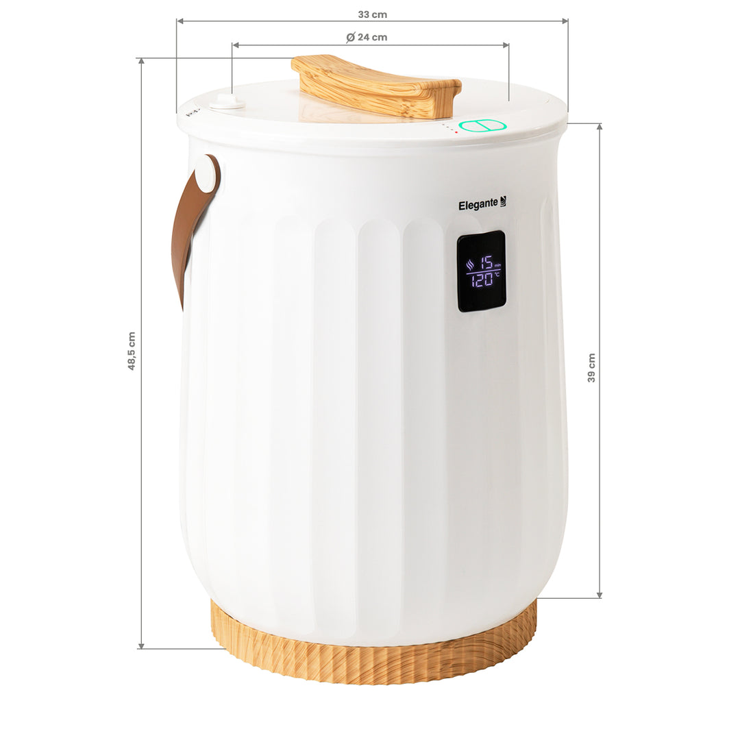 Handdoekwarmer Elegante E8 20L 400W Wit - afbeelding 9