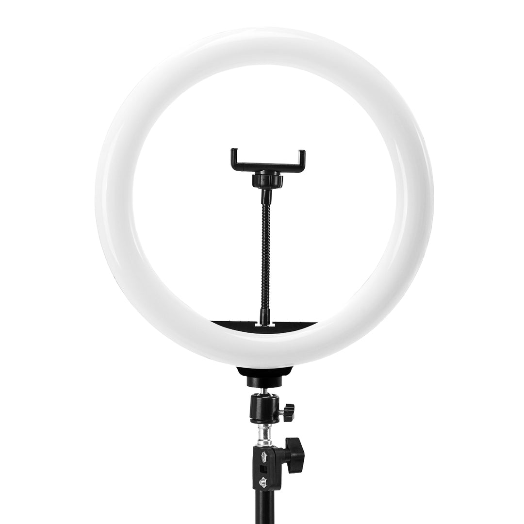 Ringlamp met Statief Glow 13" 10W Zwart - afbeelding 4