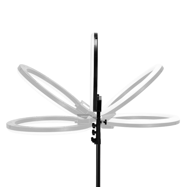 Ringlamp met Statief Glow 18" 45W Zwart RGB - afbeelding 6