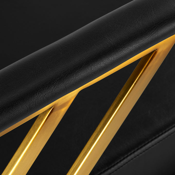 Kappersstoel Gabbiano Genua Goud-Zwart - afbeelding 7