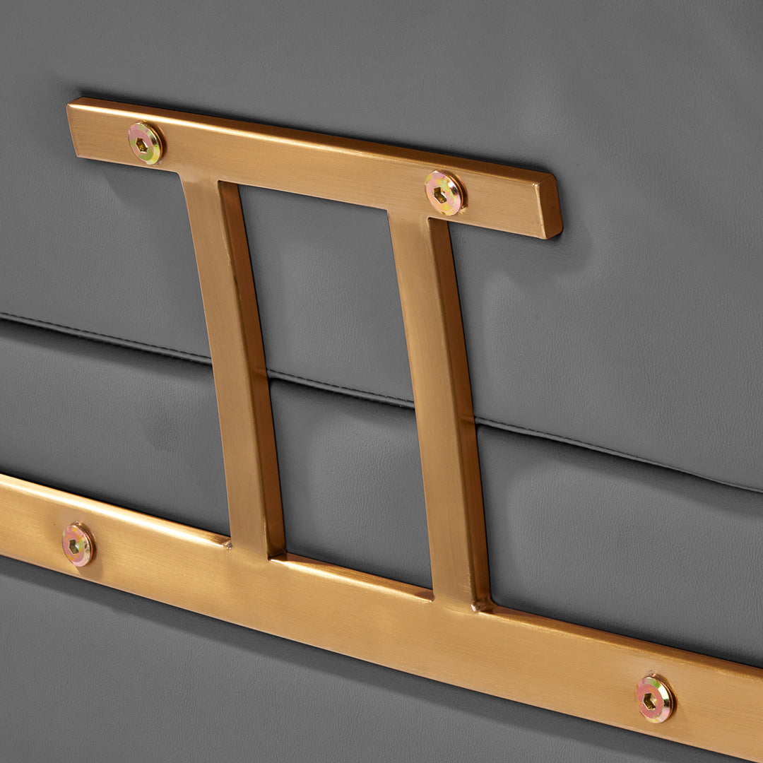 Kappersstoel Gabbiano Porto Goud-Grijs - afbeelding 8