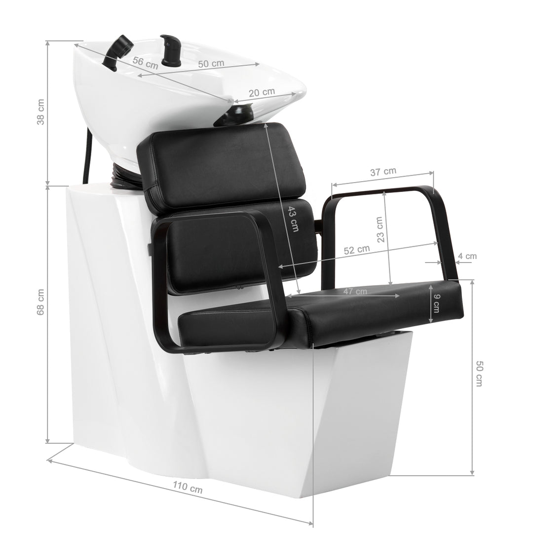 Wasunit Gabbiano Porto Zwart-Zwart - afbeelding 13