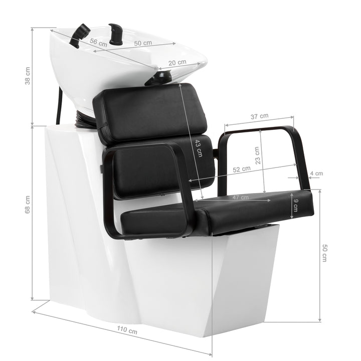 Wasunit Gabbiano Porto Zwart-Zwart - afbeelding 13