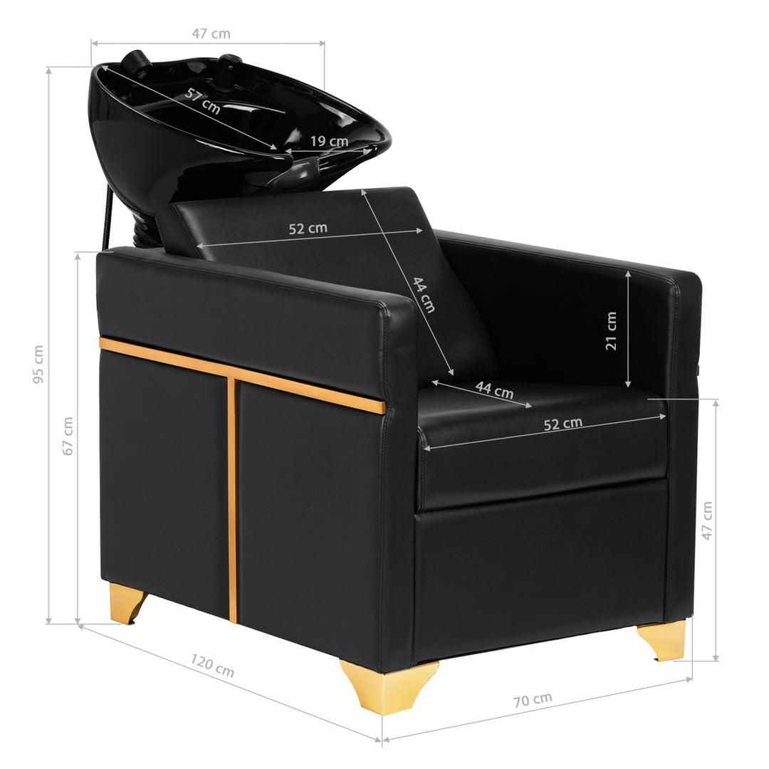 Wasunit Gabbiano Toledo Goud-Zwart - afbeelding 13
