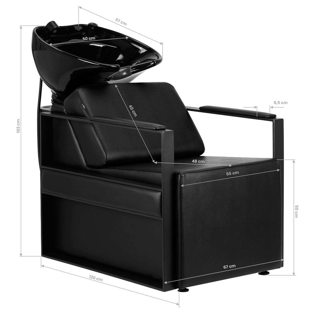 Wasunit Gabbiano Modena Zwart - afbeelding 14