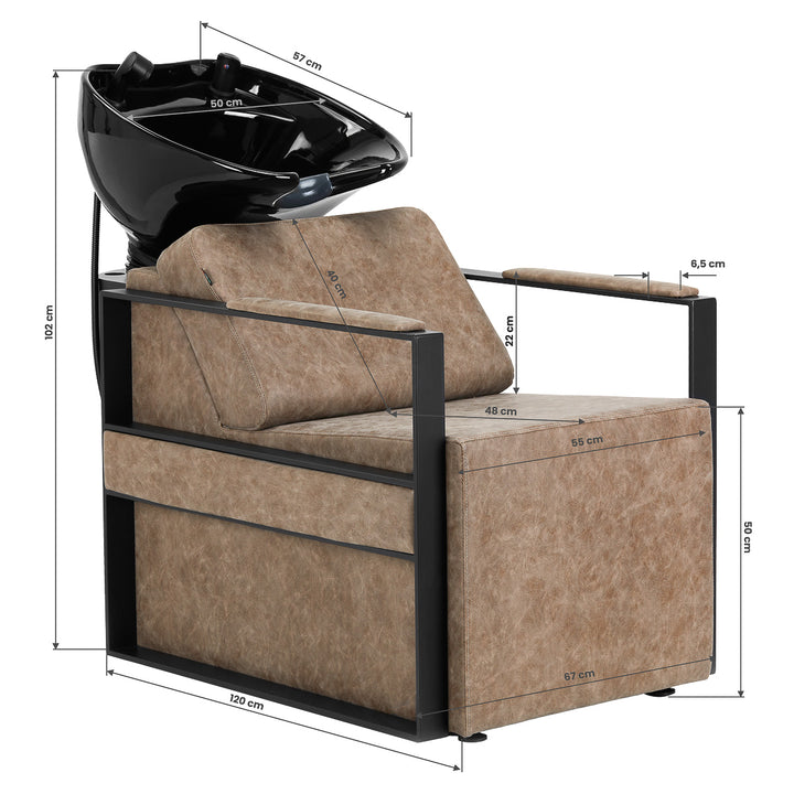 Wasunit Gabbiano Modena Oud Bruin - afbeelding 12