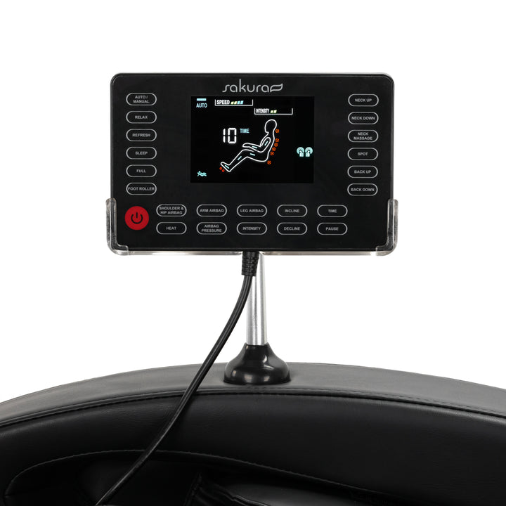 Massagestoel Elektrisch Sakura Standard 801 Zwart-Rood - afbeelding 16