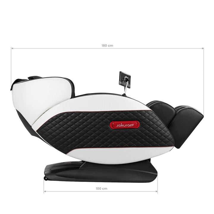 Massagestoel Elektrisch Sakura Standard 801 Zwart-Rood - afbeelding 19