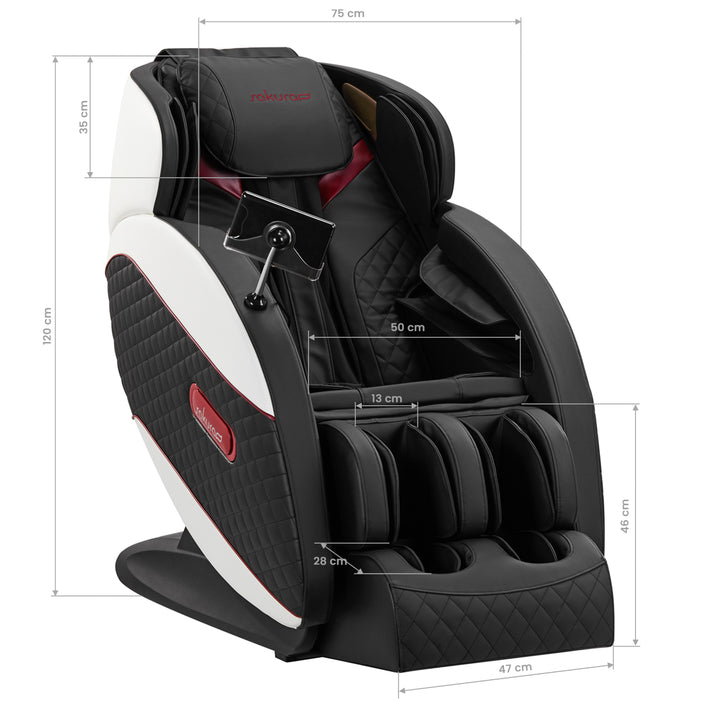 Massagestoel Elektrisch Sakura Standard 801 Zwart-Rood - afbeelding 20
