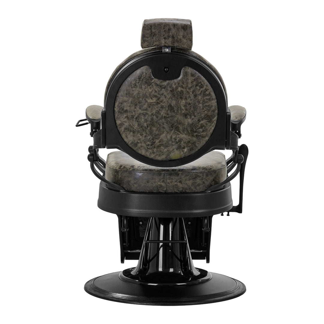 Barberstoel Gabbiano President Vintage Leer Groen - afbeelding 5
