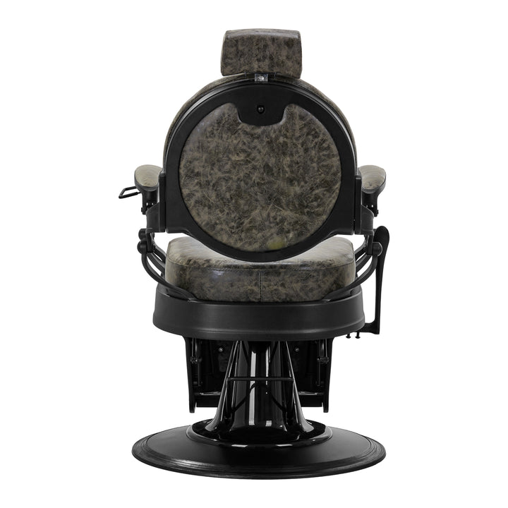 Barberstoel Gabbiano President Vintage Leer Groen - afbeelding 5