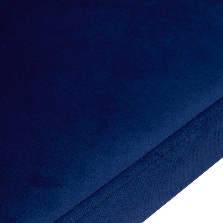 Salonstoel Fluweel Metaal 4Rico QS-GW06G Blauw - afbeelding 6