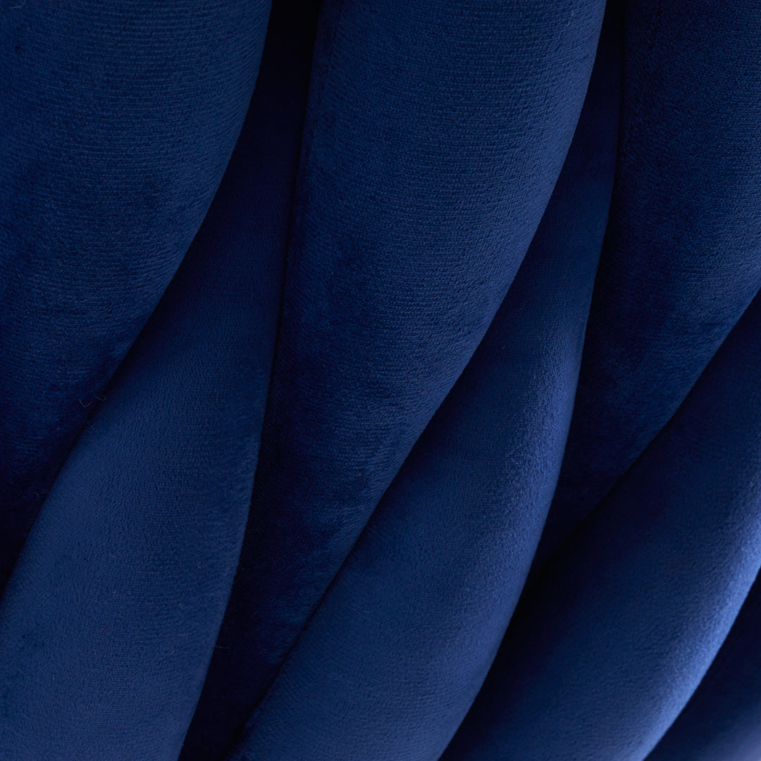 Salonstoel Fluweel Metaal 4Rico QS-GW06G Blauw - afbeelding 7